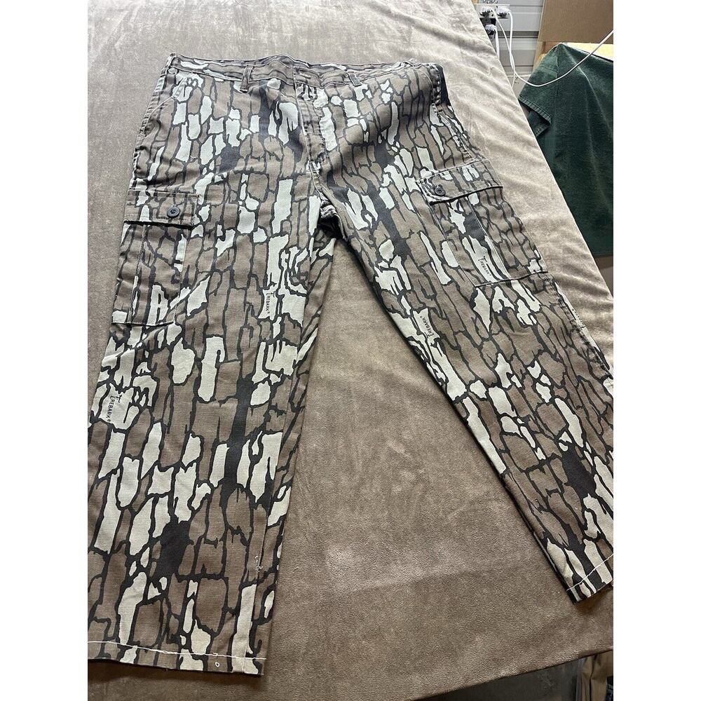 Vintage 90'S Walls Tree Bark Camo Cargo Pants Mens 38x26 Hunting Made‎ In USA